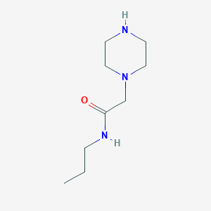 molecular formula C9H19N3O B1335626 2-哌嗪-1-基-N-丙基乙酰胺 CAS No. 39890-48-7