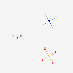 molecular formula C4H14NO5S- B13356268 Mono(tetramethylammonium) monosulfate hydrate 