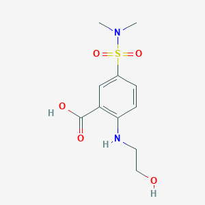 B1335627 5-(Dimethylsulfamoyl)-2-[(2-hydroxyethyl)amino]benzoic acid CAS No. 91431-32-2