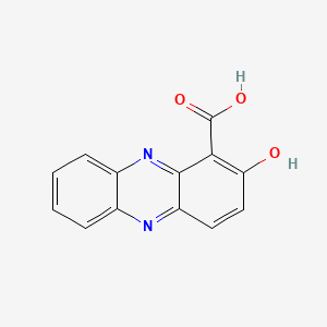 molecular formula C13H8N2O3 B13356276 2-Hydroxyphenazine-1-carboxylic acid CAS No. 4075-25-6