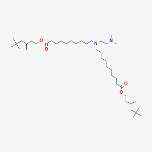 molecular formula C42H84N2O4 B13356287 Bis(3,5,5-trimethylhexyl) 10,10'-((2-(dimethylamino)ethyl)azanediyl)bis(decanoate) 