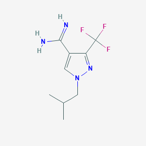 1-isobutyl-3-(trifluoromethyl)-1H-pyrazole-4-carboximidamide