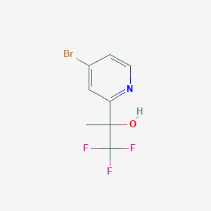 2-(4-Bromopyridin-2-yl)-1,1,1-trifluoropropan-2-ol