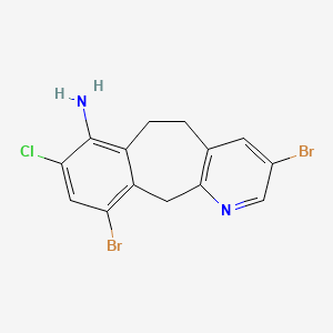 3,10-Dibromo-8-chloro-6,11-dihydro-5H-benzo[5,6]cyclohepta[1,2-b]pyridin-7-amine