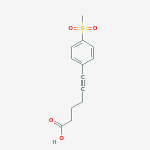 6-(4-(Methylsulfonyl)phenyl)hex-5-ynoic acid