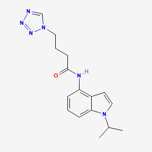 N-(1-isopropyl-1H-indol-4-yl)-4-(1H-tetraazol-1-yl)butanamide