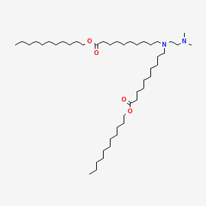 molecular formula C46H92N2O4 B13356431 Diundecyl 10,10'-((2-(dimethylamino)ethyl)azanediyl)bis(decanoate) 