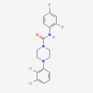 4-(2,3-dichlorophenyl)-N-(2,4-difluorophenyl)-1-piperazinecarboxamide