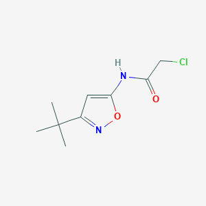 molecular formula C9H13ClN2O2 B1335645 N-(3-叔丁基异恶唑-5-基)-2-氯乙酰胺 CAS No. 668980-81-2