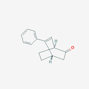 molecular formula C14H14O B13356455 (1S,4S)-5-Phenylbicyclo[2.2.2]oct-5-en-2-one 