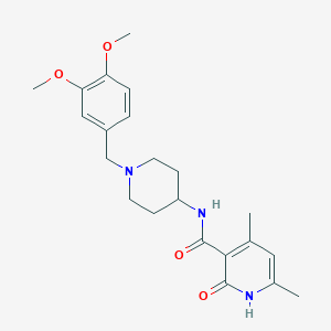 N-[1-(3,4-dimethoxybenzyl)piperidin-4-yl]-2-hydroxy-4,6-dimethylpyridine-3-carboxamide