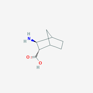 molecular formula C8H13NO2 B13356500 (2S,3S)-3-Aminobicyclo[2.2.1]heptane-2-carboxylic acid 