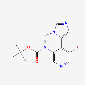 tert-Butyl (5-fluoro-4-(1-methyl-1H-imidazol-5-yl)pyridin-3-yl)carbamate