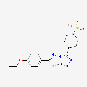 6-(4-Ethoxyphenyl)-3-[1-(methylsulfonyl)-4-piperidinyl][1,2,4]triazolo[3,4-b][1,3,4]thiadiazole