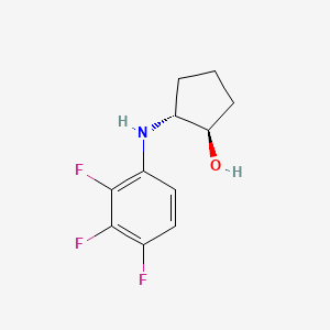 Rel-(1R,2R)-2-((2,3,4-trifluorophenyl)amino)cyclopentan-1-ol