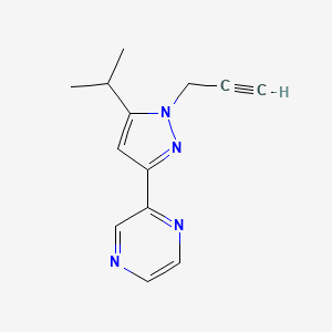 2-(5-isopropyl-1-(prop-2-yn-1-yl)-1H-pyrazol-3-yl)pyrazine