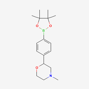 4-Methyl-2-(4-(4,4,5,5-tetramethyl-1,3,2-dioxaborolan-2-yl)phenyl)morpholine