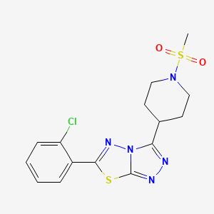 6-(2-Chlorophenyl)-3-[1-(methylsulfonyl)-4-piperidinyl][1,2,4]triazolo[3,4-b][1,3,4]thiadiazole