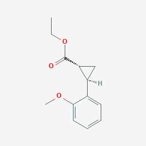 trans-Ethyl 2-(2-methoxyphenyl)cyclopropanecarboxylate