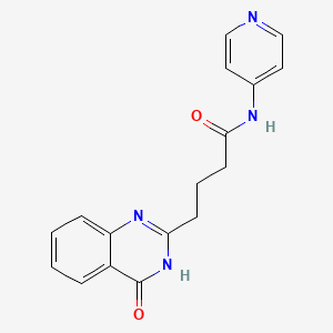 molecular formula C17H16N4O2 B13356742 4-(4-hydroxyquinazolin-2-yl)-N-(pyridin-4-yl)butanamide 