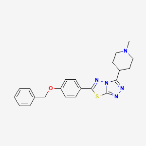 6-[4-(Benzyloxy)phenyl]-3-(1-methylpiperidin-4-yl)[1,2,4]triazolo[3,4-b][1,3,4]thiadiazole