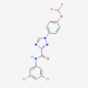 N-(3,5-dichlorophenyl)-1-[4-(difluoromethoxy)phenyl]-1H-1,2,4-triazole-3-carboxamide