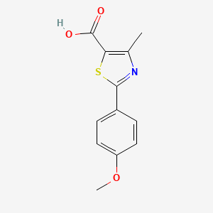 molecular formula C12H11NO3S B1335681 2-(4-甲氧基苯基)-4-甲基-1,3-噻唑-5-羧酸 CAS No. 54001-16-0