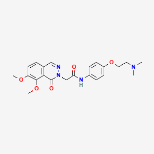 2-(7,8-dimethoxy-1-oxophthalazin-2(1H)-yl)-N-(4-(2-(dimethylamino)ethoxy)phenyl)acetamide