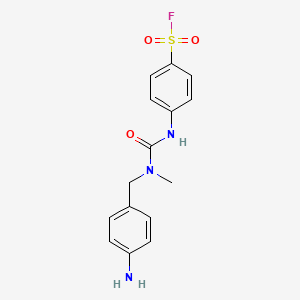 4-(3-(4-Aminobenzyl)-3-methylureido)benzene-1-sulfonyl fluoride