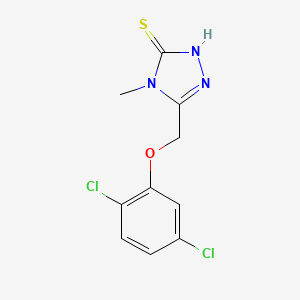 B1335691 5-[(2,5-dichlorophenoxy)methyl]-4-methyl-4H-1,2,4-triazole-3-thiol CAS No. 588674-33-3