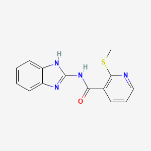 N-(1H-Benzo[d]imidazol-2-yl)-2-(methylthio)nicotinamide