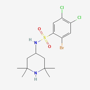 2-bromo-4,5-dichloro-N-(2,2,6,6-tetramethyl-4-piperidinyl)benzenesulfonamide