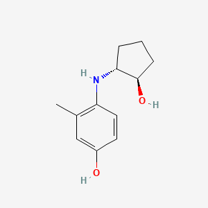 4-(((1R,2R)-2-Hydroxycyclopentyl)amino)-3-methylphenol