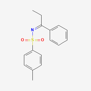 molecular formula C16H17NO2S B13357006 (NZ)-4-methyl-N-(1-phenylpropylidene)benzenesulfonamide 