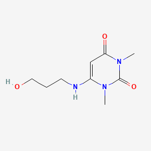 molecular formula C9H15N3O3 B1335702 4-(3-羟丙基氨基)-1,3-二甲基尿嘧啶 CAS No. 34654-80-3