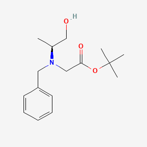 tert-Butyl (S)-N-benzyl-N-(1-hydroxypropan-2-yl)glycinate