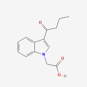 molecular formula C14H15NO3 B1335707 (3-丁酰-1H-吲哚-1-基)乙酸 CAS No. 892676-98-1