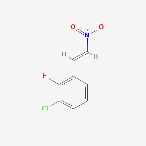 molecular formula C8H5ClFNO2 B13357080 1-Chloro-2-fluoro-3-(2-nitrovinyl)benzene CAS No. 1818292-87-3