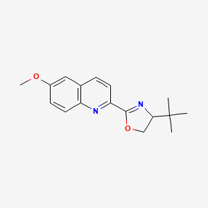 4-(tert-Butyl)-2-(6-methoxyquinolin-2-yl)-4,5-dihydrooxazole