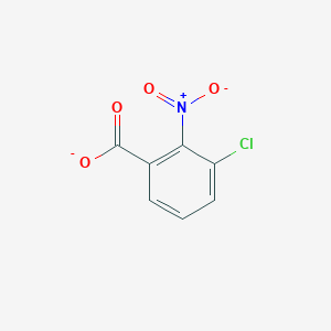 molecular formula C7H3ClNO4- B13357121 3-Chloro-2-nitrobenzoate 