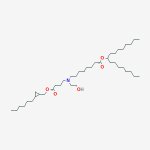Heptadecan-9-yl 8-((4-((2-hexylcyclopropyl)methoxy)-4-oxobutyl)(2-hydroxyethyl)amino)octanoate