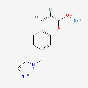 Sodium (Z)-3-(4-((1H-imidazol-1-yl)methyl)phenyl)acrylate