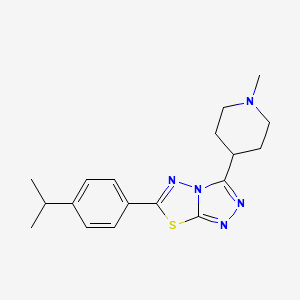 6-(4-Isopropylphenyl)-3-(1-methyl-4-piperidinyl)[1,2,4]triazolo[3,4-b][1,3,4]thiadiazole