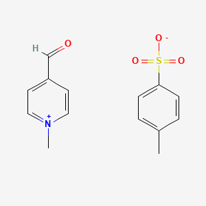 molecular formula C14H15NO4S B13357200 4-Formyl-1-methylpyridin-1-ium 4-methylbenzenesulfonate 