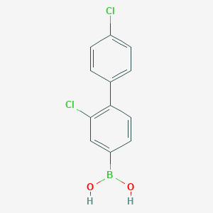 molecular formula C12H9BCl2O2 B13357228 (2,4'-Dichloro-[1,1'-biphenyl]-4-yl)boronic acid 