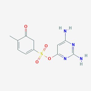 2,6-Diaminopyrimidin-4-yl 4-methyl-5-oxocyclohexa-1,3-diene-1-sulfonate