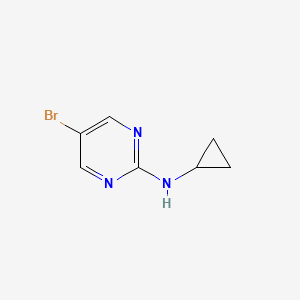 molecular formula C7H8BrN3 B1335726 5-bromo-N-cyclopropylpyrimidin-2-amine CAS No. 886366-20-7