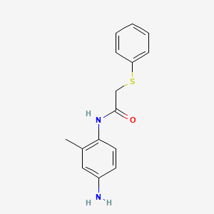 N-(4-amino-2-methylphenyl)-2-(phenylsulfanyl)acetamide