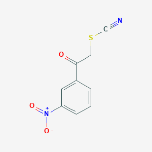 molecular formula C9H6N2O3S B1335728 2-(3-硝基苯基)-2-氧代乙基硫氰酸酯 CAS No. 6097-22-9