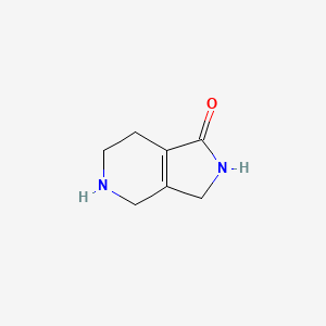 molecular formula C7H10N2O B13357306 2,3,4,5,6,7-Hexahydro-1H-pyrrolo[3,4-c]pyridin-1-one 